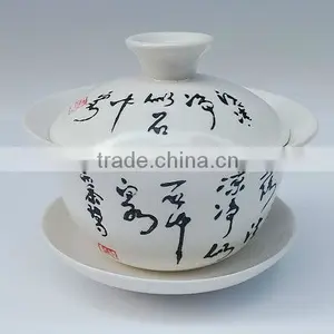 Hand Painted Porcelain Gongfu Teacup Gaiwan thumbnail-1
