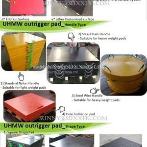 Mobile Crane Used Outrigger Pads PE Crane Mats Hdpe Plastic Truck Mat thumbnail-3