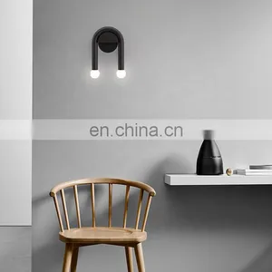 New Product Ideas 2021 Modern Wall Sconce LED Wall Lamp Cool White U-shaped Double Head Wall Lights thumbnail-2