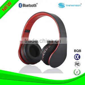 Bluetooth Wireless Headset Stereo Headphone (Red) thumbnail-1