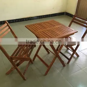 2015 BEST SALE, Made in Vietnam Table and Chair - Wooden Bistro Set - House Furniture Made in From Factory thumbnail-1