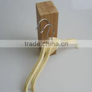 Wooden Hanger Factory Fashion Women Clothing Hanger for Dress Used Clothing Racks for Sale thumbnail-1