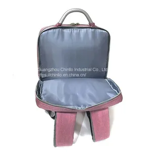 New Fashion Leisure Business Pink Backpack Lightweight Simple Style Travel Backpack Large Capacity Laptop Bag CLG18-201 thumbnail-4