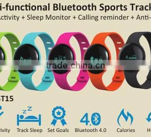 Bluetooth Smart Bracelet Watch Above IOS 6 Android4.0 App Download Google Play Appstore Control by Smartphone thumbnail-1