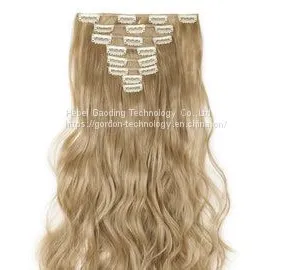 Water Wave Blonde Clip-in Human Hair Extension With Factory Price thumbnail-1