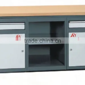 Cold Rolled Steel Garage Use Workbench With Wood Top AX-3322 thumbnail-4