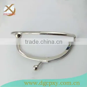 Beautiful Heavy Metal Bag Frame None Hole Frame With Ball Kiss Lock thumbnail-4