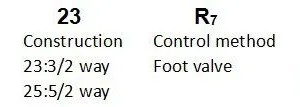 foot operated valve