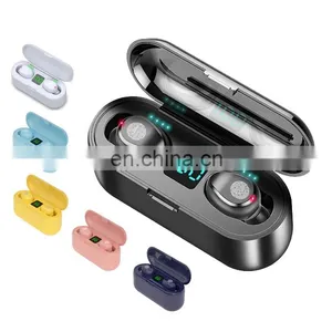 2000mAh Touch F9 9D Stereo BT5.1 True Wireless Headphones Headset Earbuds LCD Waterproof Noise Reduction Wireless Earphone F9 thumbnail-1