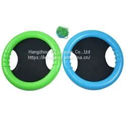 Hand Trampoline Super Disc Flying Disk Bounce Game With Rubberband Bouncy thumbnail-1