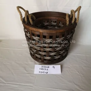 Poplar Material Custom Flower Pot Gardening Basket High Quality Planters thumbnail-1