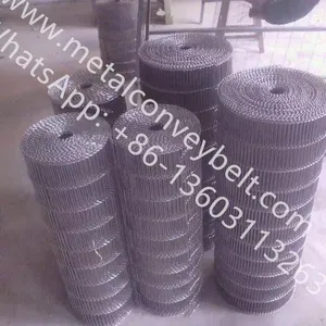 Flat Flex Driven Conveyor Metal Belt Conveyor Wire Belt For Cooling Cake thumbnail-1