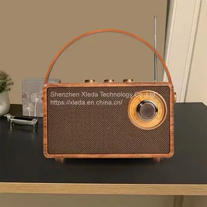 Home Wireless Speaker Portable Radio Stereo Speakers Record Mini Radio Retro Speaker Phonograph b7 Player thumbnail-5