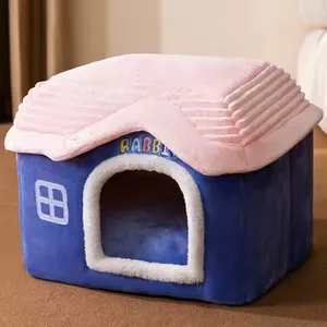 Lovely Design High Quality Plush Cat Nest Cat Bed Comfortable Warm Breathable thumbnail-1