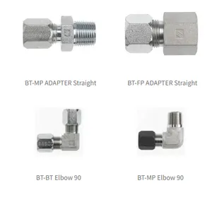 Top Sale Npt Bspp Bspt Stainless Steel Compression Fittings and Double Ferrule Tee Fittings 1/8in to 1in and 2mm to 25mm OEM&ODM thumbnail-4