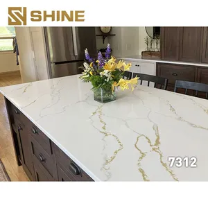 Modern Design Sintered Stone Kitchen Countertop Polished Artificial Quartz Natural Marble Rock Slab Widely Used thumbnail-5