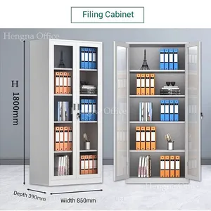 Modern Office Filing Cabinet 850mm Width | Document Storage Cabinet With Lockable Doors | for Legal Offices thumbnail-2