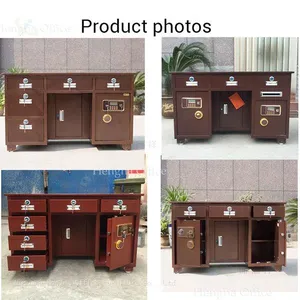 Steel Desk With Fireproof Safe | Sensitive Document Security | - Factory Supplier thumbnail-5