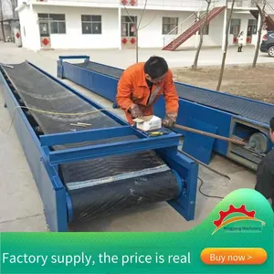 Corn Cargo Transport Conveyor, Vegetable Sorting and Packaging Conveyor, 10-meter Fertilizer Lifting Belt Conveyor thumbnail-3