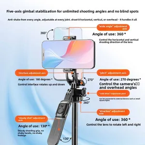 WF D305 Aluminum Alloy Tripod Photography Portable Phone DSLR Camera Universal Selfie Stick Live Streaming for Photo Auto-Open Light Stand thumbnail-1