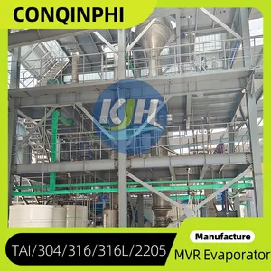 0.5-80 T/h Falling Film MVR Evaporation Concentration Crystallizer System thumbnail-1