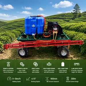 Remote Control Self Propelled Agricultural Sprayer 600L Boom Spray Machine for Large Farm Crop Protection thumbnail-1