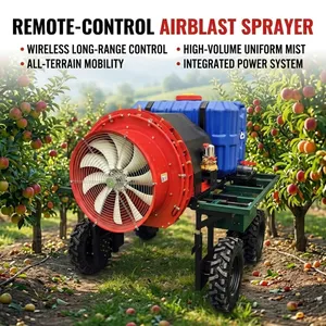 Agricultural Remote Sprayer With Airblast Atomization System for Orchard Crop Protection thumbnail-1