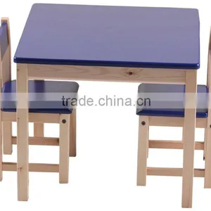 Wood Table Furnture , Children Study Table and Chair Quality Choice thumbnail-1