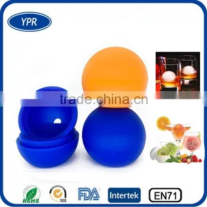 New Product 2016 Whiskey/scotch Jumbo Fruit Spherical Silicone Ice Ball Maker thumbnail-1