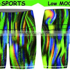 Custom Fitness Workout Gym Yoga Lycra Shorts thumbnail-1