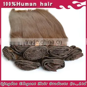 2015 Factory Price Hot Sale!!! Full Head Full Cuticle Double Weft Clip in Human Hair Extensions thumbnail-3
