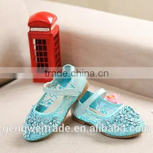Cute Princess Wholesale Girls Shoes Sweet Girl Flower High Heel Flower Shoes thumbnail-4