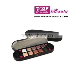 OEM 10 Color Shimmer Eyeshadow With Brushes in Tin Case thumbnail-1