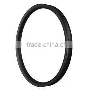 Carbon Beadless 50mm Wide Bicycle 650b+ Carbon Rims for 27.5 Plus Bikes Tubeless Compatible thumbnail-1