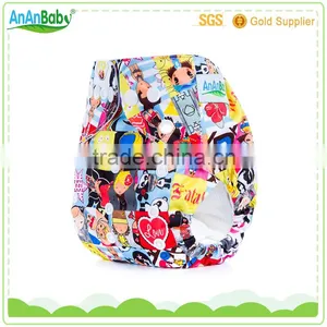 Ananbaby Resauble Baby Diapers Washable Anime Cloth Diapers Supplier's Choice thumbnail-2