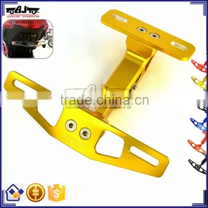 BJ-LPL-033 Aftermarket Universal CNC Aluminum Wholesale Motorcycle License Plate Mount thumbnail-1