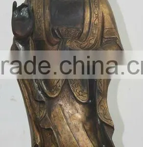 Chinese Antique Copper Standing Avalokiteshvara thumbnail-1