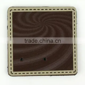 High Quality Garment Colorful Logo Clothing Leather Label thumbnail-5