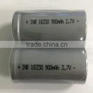 Rechargeable 18350 900mAh Li-ion Battery 3.7v thumbnail-1