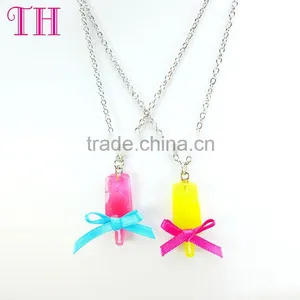 China Manufacturer no Harm Resin Strawberry Cup Earring Chain Pendant Necklace thumbnail-5