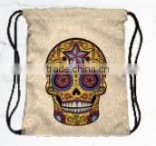 3D Printing Backpack Drawstring Bag Skull Collection Printing Backpacks Full Print With Travel Bags thumbnail-6