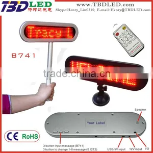 B741 Led Name Card,led Car Mini Led Display,car Message Sign thumbnail-2