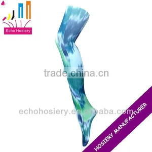 Lady Printing Tights Tie Dye Look thumbnail-1