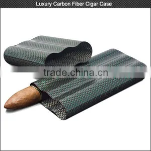 Luxury Colorful Carbon Fiber Cigar Case for High-end Market , Carbon Cigar Box Hold 2/3 Cigars thumbnail-1