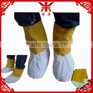 S-3027 Different Kinds of Cow Split Leather Welding Footwear Shoe Covers thumbnail-1