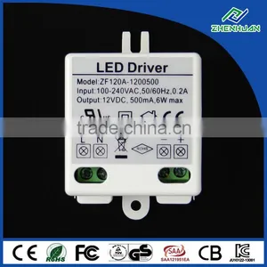 Constant Voltage Input 100-240V Output 12V 500mA Led Driver 6W thumbnail-1