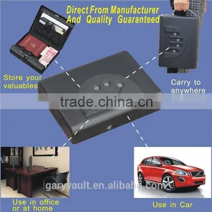 Wholesale- MD500 Micro Vault Digital Code Jewelry Car Handgun Pistol Portable Security Storage Steel Mini Safe Box / Gun Vault thumbnail-1