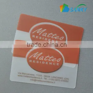 30Mil Frosted Transparent Clear Plastic Card thumbnail-4