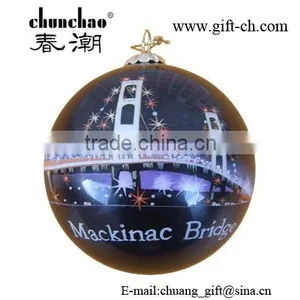 Inside Painted Glass Ornament Ball for Christmas Decoration thumbnail-1