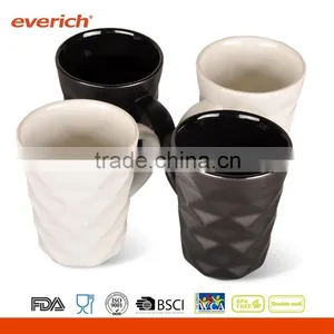 Everich 300ml Porcelain Cups & Ceramic Coffee Mug With Diamond Surface thumbnail-2
